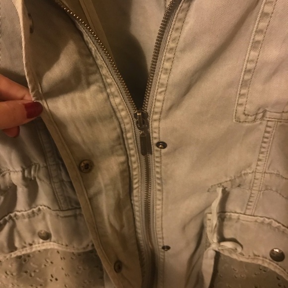 Max Jeans Jacket, NWT, sage green. Sz M - Picture 5 of 6